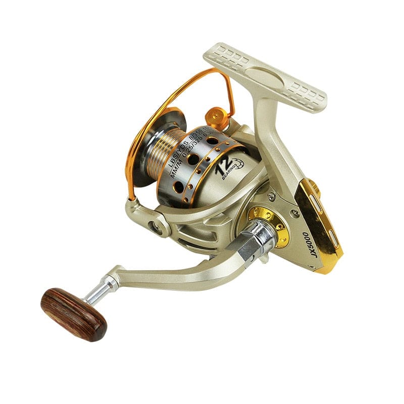 2019 Metal Spool Spinning Fishing Reel 12BB Superior Wheel for Freshwater Saltwater Fishing 1000-7000 Series 5.5:1 Wheel reel
