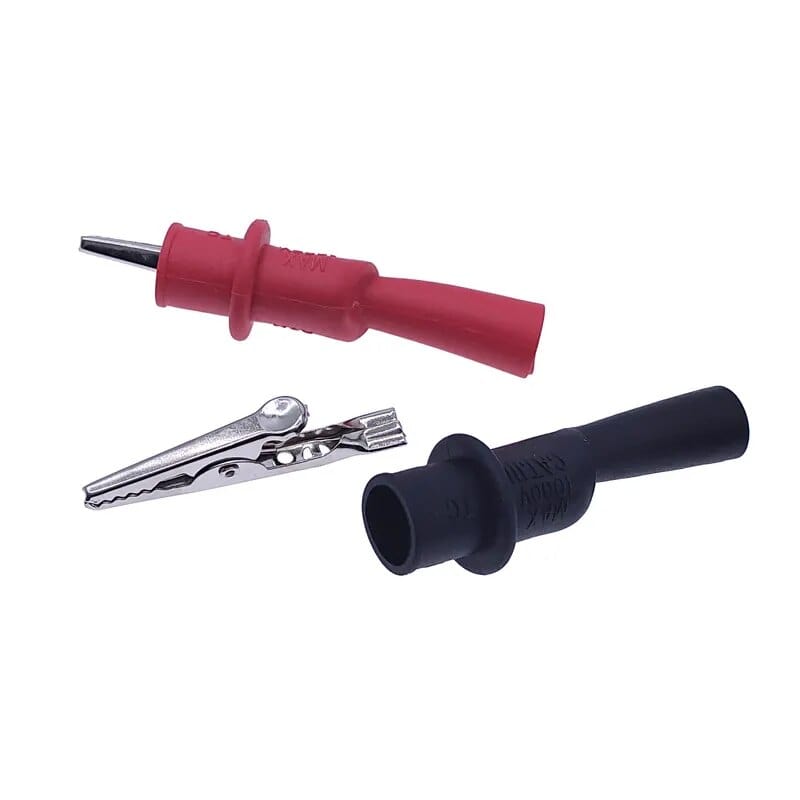 Digital Multimeter probe 10A 20A Soft silicone wire Needle tip Universal test leads with Alligator clip