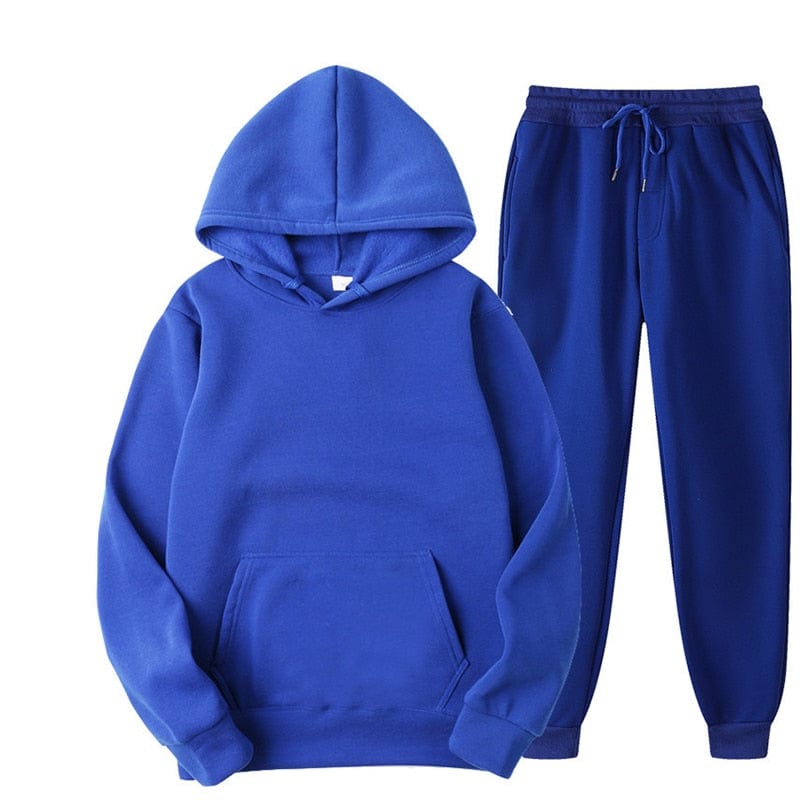 Two Piece Set Casual Fleece Tracksuit Women Winter 2020 Women's Sets Oversized Hooded Long Sleeve Hoodie Sport Pants Lady Suit