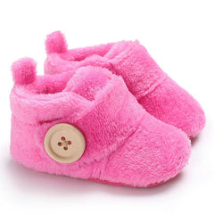 Lovely Warm Design Baby Girls Boys Toddler First Walkers Baby Shoes Soft Slippers Cute Shoes Winter Non-Slip Baby Warm Shoes