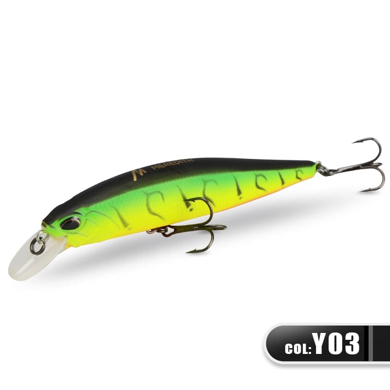 MEREDITH JERK MINNOW 100F 14g  Floating Wobbler Fishing Lure 24Color Minnow Lure Hard Bait Quality Professional Depth0.8-1.0m