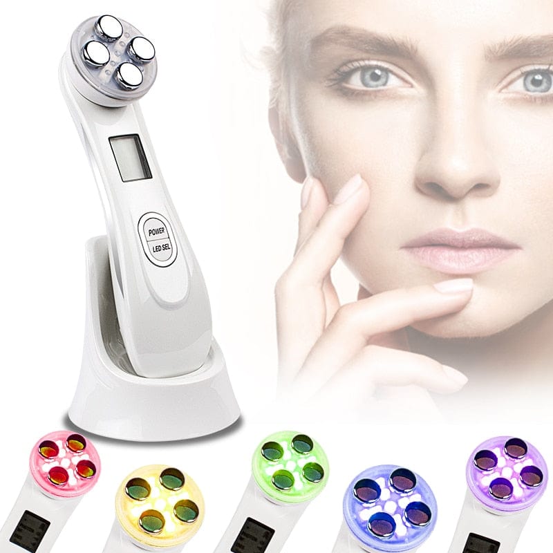 Ultrasonic Skin Scrubber Face Massager EMS Mesotherapy RF Radio Frequency Facial Beauty Blackhead Remover Ultrasoic Infrared