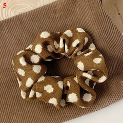 Korean Women Scrunchie Hearwear Girls Hair Tie Lady Scrunchies Ponytail Hair Female Holder Rope Pineapple Print Hair Accessories