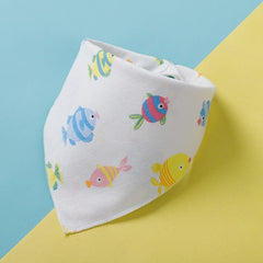 Baby Bibs Cotton Baby Feeding Apron Triangle Cute Baby Bibs Girls Boys Cartoon Feeding Scarf Bib Collar Bib Burp Cloth