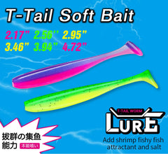 Soft Lures NEW SIZE 100mm 120mm T Easy Shiner Artificial Soft Baits Odour Added For Bass Fishing Wobblers