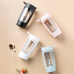 650Ml Electric Protein Shaker Bottle Whey Protein Powder Mixing Bottle Sports Fitness Gym Outdoor Travel Bottle USB Rechargeable - Wowza