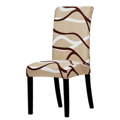 Printed Stretch Chair Cover Big Elastic Seat Chair Covers Office Chair Slipcovers Restaurant Banquet Hotel Home Decoration