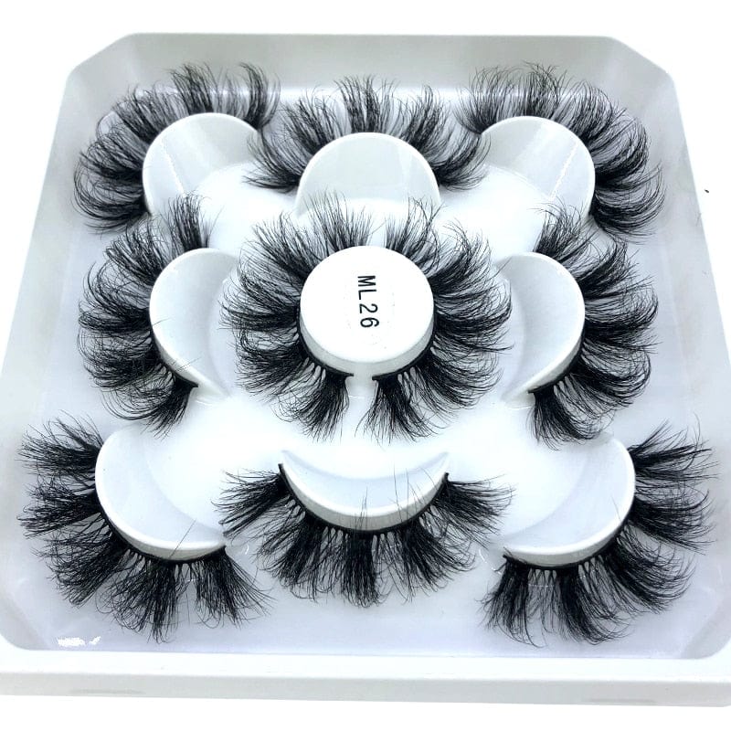 2023 New 5 pairs natural false eyelashes fake lashes long makeup 3d mink lashes eyelash extension mink eyelashes short eyelashes