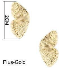 Original Half Of Butterfly Studs Earrings For Women 2021 Vintage Gold Tone Charming Earings Jewelry