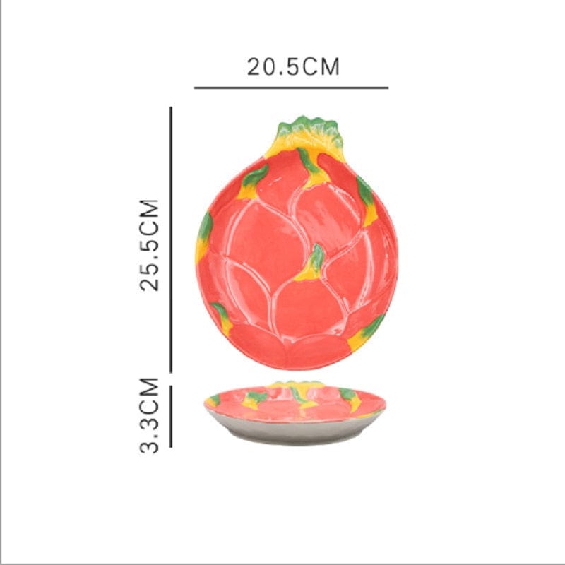 Fruit Shaped Ceramic Salad Plate Creative Cute Household Snack Dish - Wowza