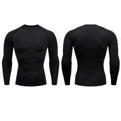 Men Compression Running T Shirt Fitness Tight Long Sleeve Sport Tshirt Training Jogging Shirts Gym Sportswear Quick Dry Rashgard