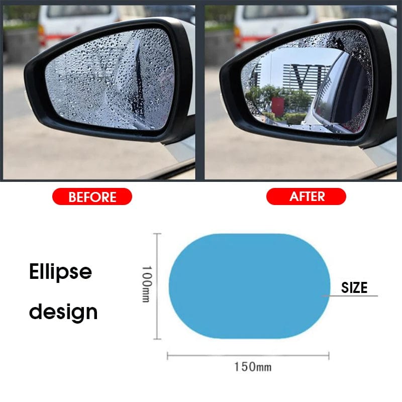 1 Pair Rainproof Car Mirror Clear Film Membrane Anti Fog Anti-glare Waterproof Sticker Safety Car styling