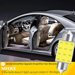 10 PCS C5W LED Bulb C10W Festoon 31/36/39/41/42mm 12V COB 7000K White Car Interior Dome Reading Lights Trunk License Plate Lamp