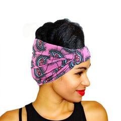 African Pattern Print Headband for Women Twist Style Hair Band Salon Make Up Hair Wrap Headwear Turban Ladies Hair Accessories