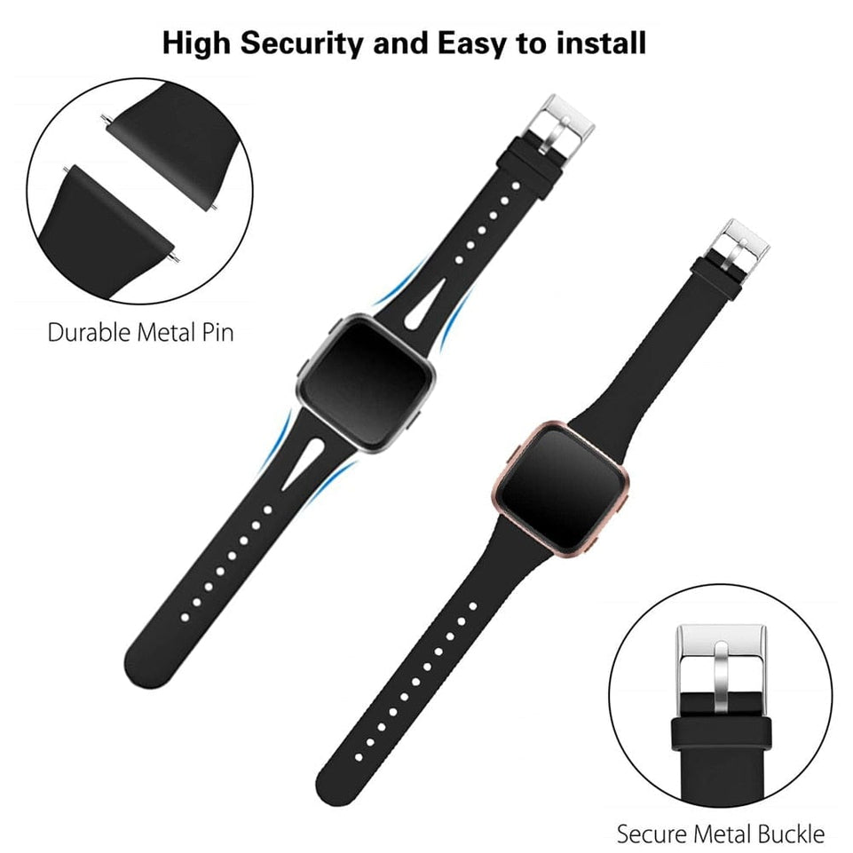 Replacement Wristband For Fitbit Versa 2 Silicone Watch Strap For Fitbit Versa Slim Thin Narrow Band For Fitbit Versa 2
