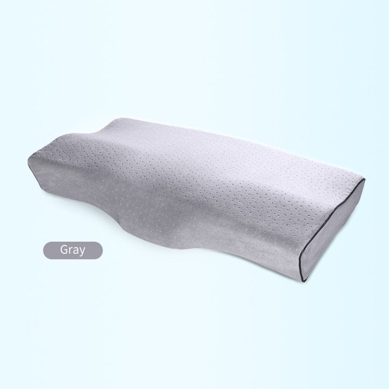 Memory Foam Leg Pillow Bed Orthopaedic Neck Protection Slow Rebound Memory Pillow Butterfly Shaped Health Cervical Neck Size 60/50 cm