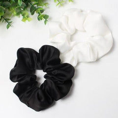 2pcs/lot Stripes And Dots Elastic Scrunchies New Hot Ponytail Holder Hairband Hair Rope Tie Fashion Stipe For Women Girls