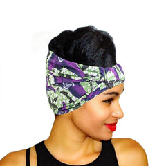 African Pattern Print Headband for Women Twist Style Hair Band Salon Make Up Hair Wrap Headwear Turban Ladies Hair Accessories