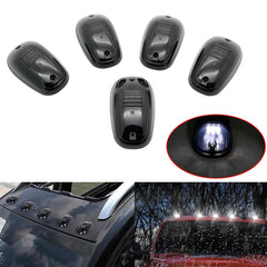 Smoked 5 Pcs 12 LED Vehicle Car Cab Roof Running Marker Lights for Truck SUV Off Road Set Bulb Lamp Car Styling