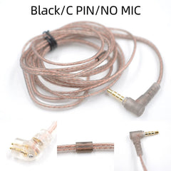 KZ ZS10 ZSN ZEX PRO In Ear Cable High-Purity Oxygen-Free Copper Twisted Upgrade Cable 2pin Cable For KZ ZEX Silver plated Cable