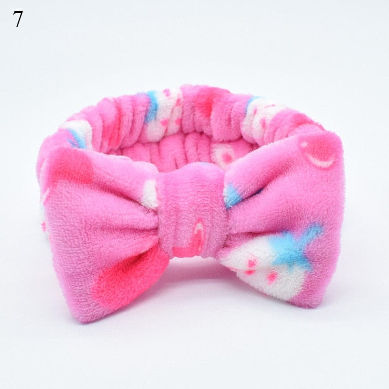 New Letter "OMG" Coral Fleece Soft Bow Headbands for women Girls Cute Hair Holder Hairbands Hair Bands Headwear Hair Accessories