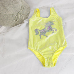 Unicorn Children Swimwear For Girls One Piece Children Swimsuits Girls Swimsuit Kids Bathing Suit 3-8 Years Sliver Sequins 22