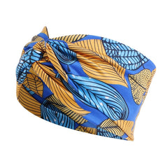 African Pattern Print Headband for Women Twist Style Hair Band Salon Make Up Hair Wrap Headwear Turban Ladies Hair Accessories