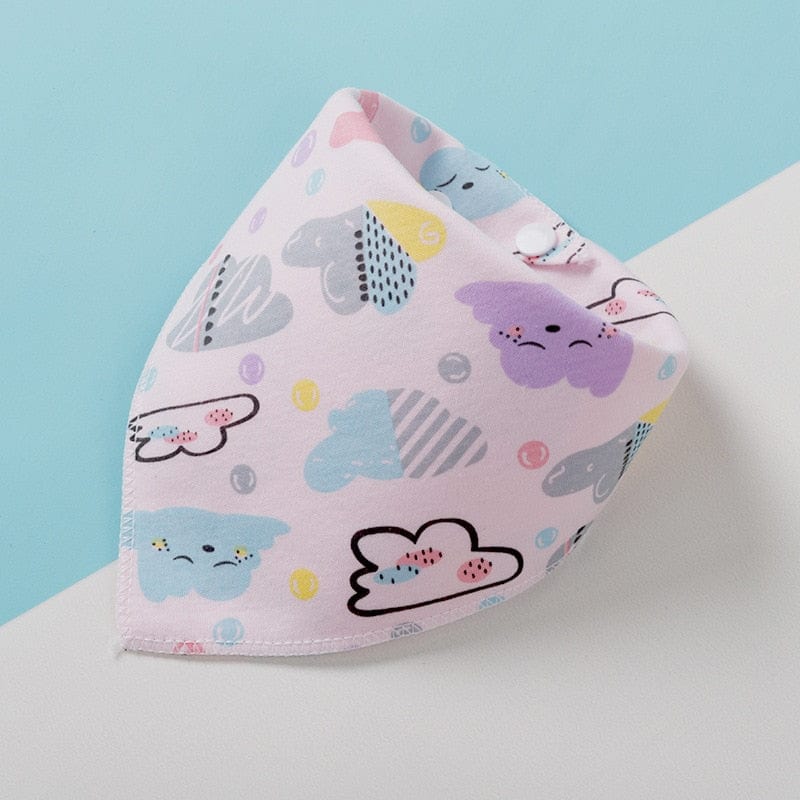 Baby Bibs Cotton Baby Feeding Apron Triangle Cute Baby Bibs Girls Boys Cartoon Feeding Scarf Bib Collar Bib Burp Cloth