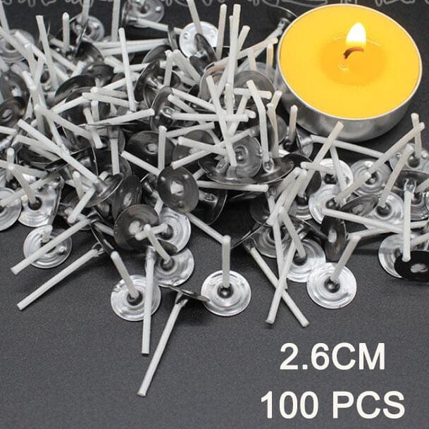 8-20cm 100 PCS Candle Wicks Smokeless Wax Pure Cotton Core for DIY Candle Making Pre-waxed Wicks Party Supplies