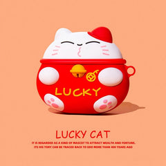 Lovely Case for Airpods Pro Japanese Style Lucky Cat Silicone Earphone Case For Apple Airpods 1 2 3 Case Cute Protective Cover