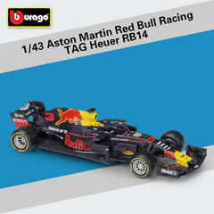 Bburago 1:43 2021 F1 Red Bull Racing RB16B 33# Verstappen 11# Sergio Perez Formula one Simulation alloy super toy car model