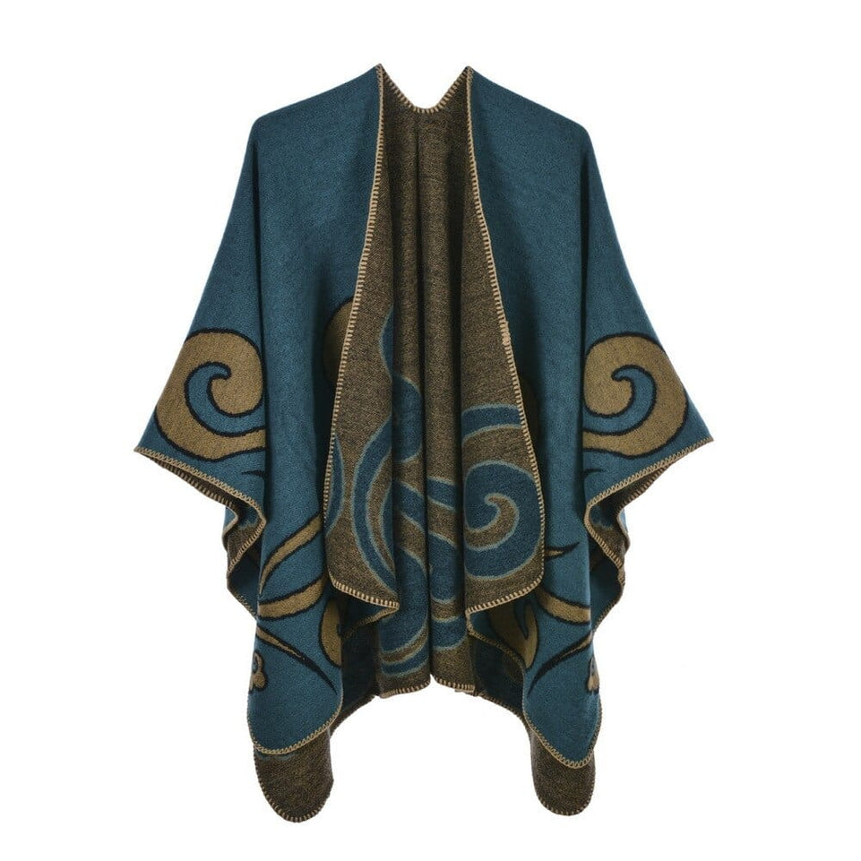 Luxury Brand Ponchos Coat 2022 Cashmere Scarves Women Winter Warm Shawls and Wraps Pashmina Thick Capes Blanket Femme Scarf