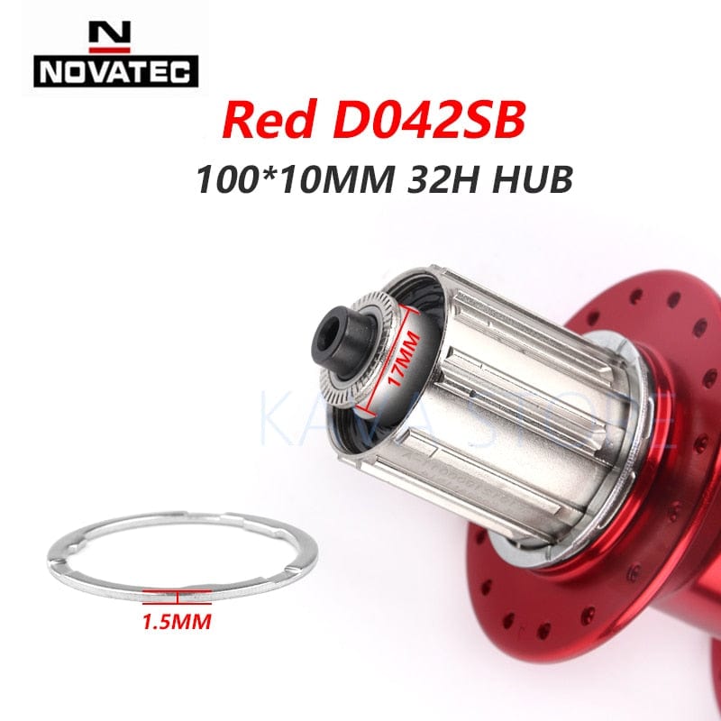 Novatec Hub D041SB D042SB Mountain Bike Disc Card Brake 28/32/36 Holes MTB Road Bicycle Bearing 36H Hubs 8/9/10/11/12 Speed