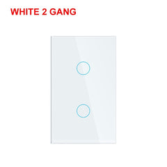 Smart Wifi Touch Light Switch No Neutral Wire Required Smart Home. 1/2/3 Gang Light Switch 220V Support Alexa Tuya App 433RF Remote