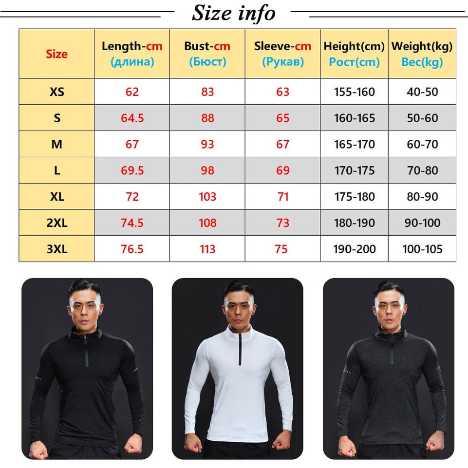 Bodybuilding Long Sleeve Spring Autumn Man Compression Fitness Running T Shirts Quick Dry Sport Tee Thight Brand Gym Blouse