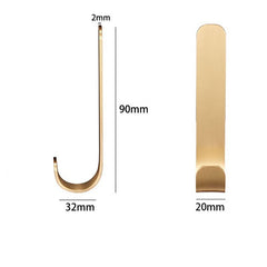 2pcs/lot Brass Hook Bag Dress Hanger Wall Hooks Towel Robe Cloth Cap Holder Home Storage Hangers