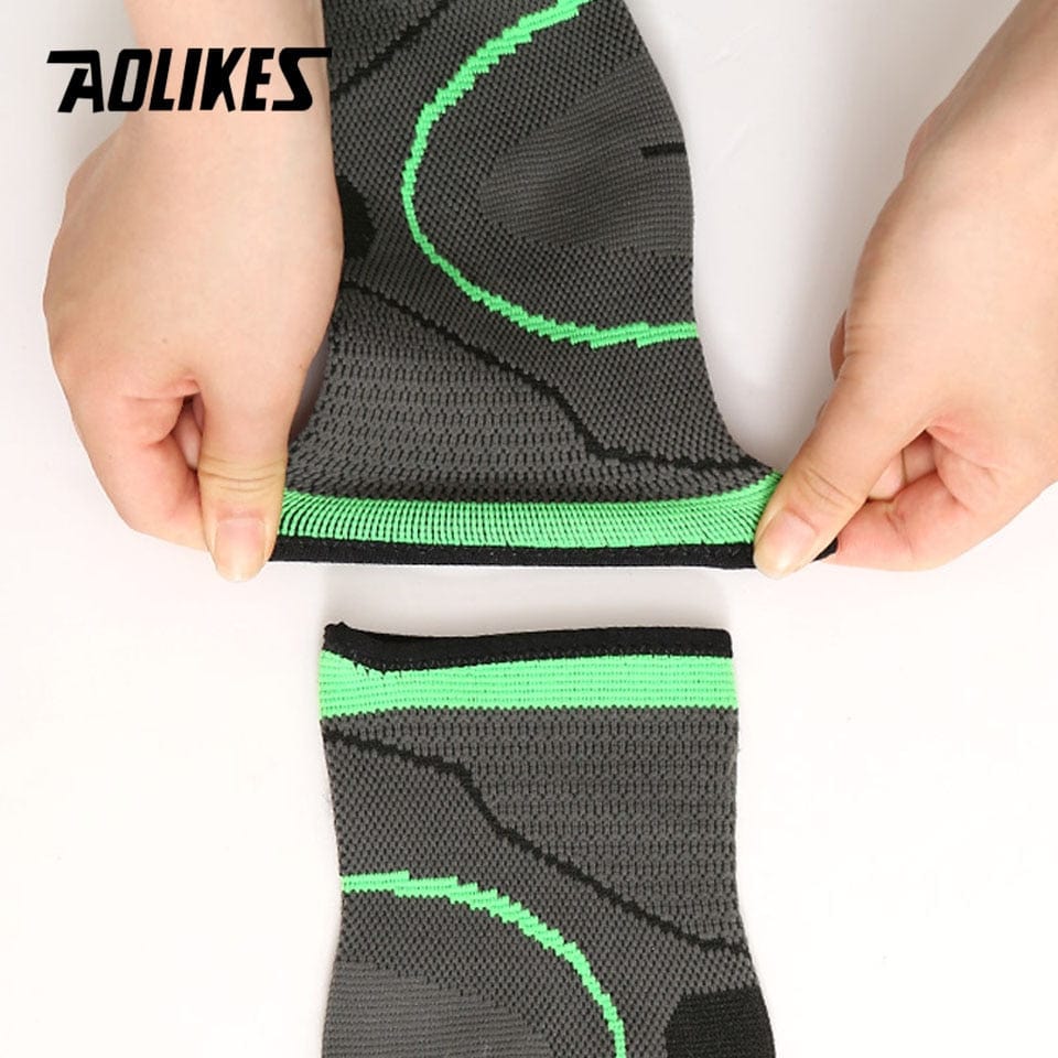 AOLIKES 1 PC Sports Ankle Brace Compression Strap Sleeves Support 3D Weave Elastic Bandage Foot Protective Gear Gym Fitness