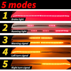 LED Tail light DC 12 24V Red Amber Pickup Turn Signal Truck Utes Container Cargo Jeep RV SUV Brake Light Strip