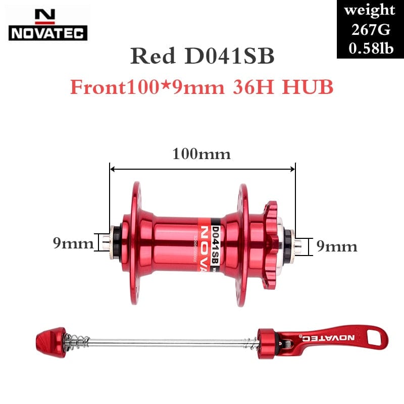 Novatec Hub D041SB D042SB Mountain Bike Disc Card Brake 28/32/36 Holes MTB Road Bicycle Bearing 36H Hubs 8/9/10/11/12 Speed