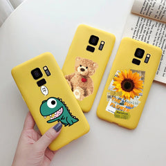 For Cover Samsung S9 S 9 Plus Case Soft Silicone Cute Bumper Protector Fundas on Samsung Galaxy S9 Plus S9 Phone Case Back Cover