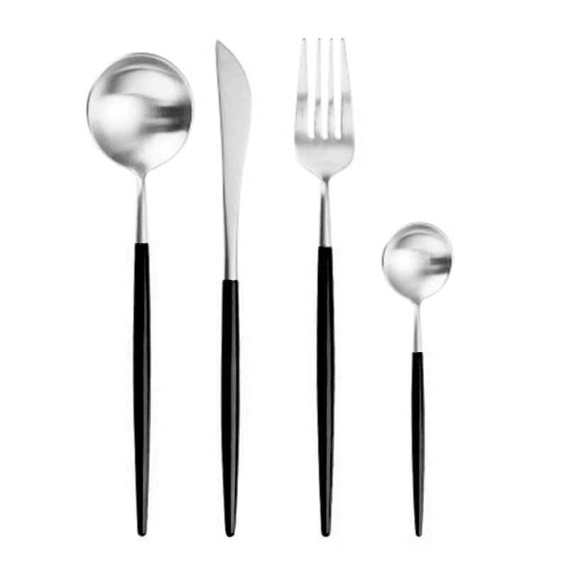 Rose Gold Tableware Set Stainless Steel Cutlery Set Western Food Tableware Luxury Fork Teaspoon Knife Cutlery Set fork spoon - Wowza