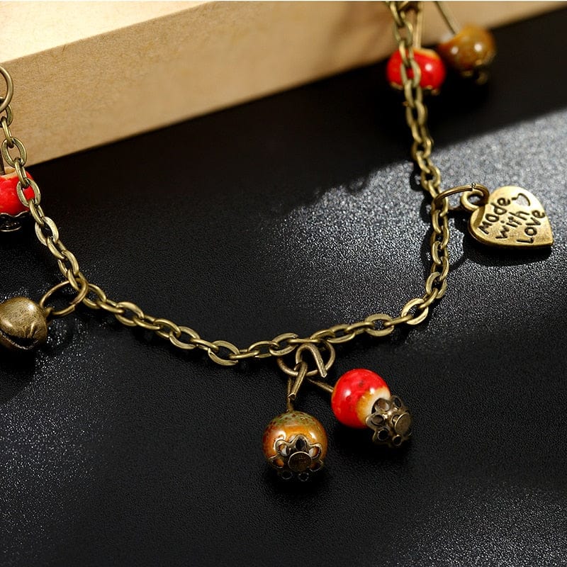 Hot summer retro style imitation fruit Women anklet bracelet personality ethnic style leg chain girl barefoot chain jewelry Gift