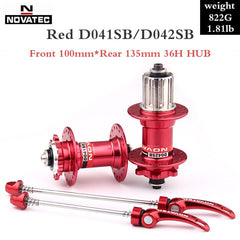 Novatec Hub D041SB D042SB Mountain Bike Disc Card Brake 28/32/36 Holes MTB Road Bicycle Bearing 36H Hubs 8/9/10/11/12 Speed