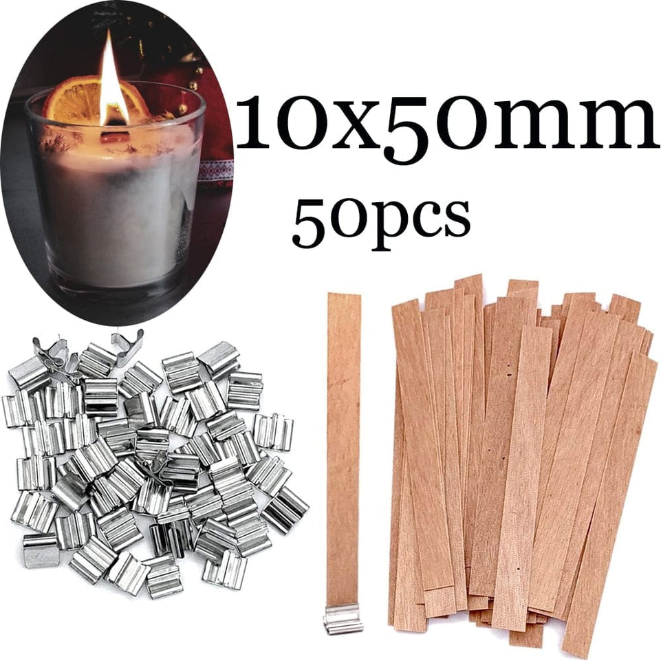 8-20cm 100 PCS Candle Wicks Smokeless Wax Pure Cotton Core for DIY Candle Making Pre-waxed Wicks Party Supplies