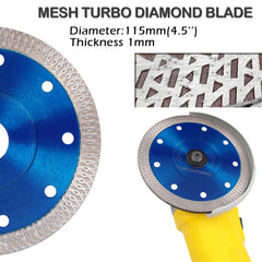 Diamond Dry Cutting Blade 115/125 Mm  Disc Porcelain Ceramic Tile Turbo Thin stoneware discs for Marble Machine,angle Grinder