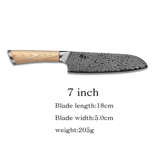 67-layer steel V gold 10 Damascus kitchen knife chef Gyuto Santoku Cleaver Paring Steak Slicing Utility Boning Salmon - Wowza