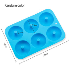 Random Color Silicone Cake Round Shape Mold Kitchen Bakeware DIY Desserts Baking Mold Mousse Cake Moulds Baking Pan Tools - Wowza