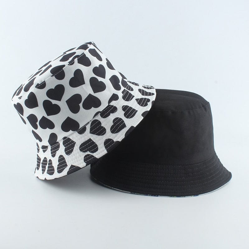 2023 New Brand Black White Plaid Check Bucket Hats Fishing Caps Women Mens Reversible Fisherman Hat