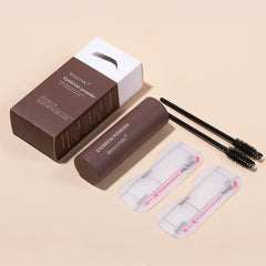 New Eyebrow Stamp Shaping Makeup Waterproof Brow Powder Natural Eye Eyebrow Stick Hair Line Contour Brown Black 6 Color