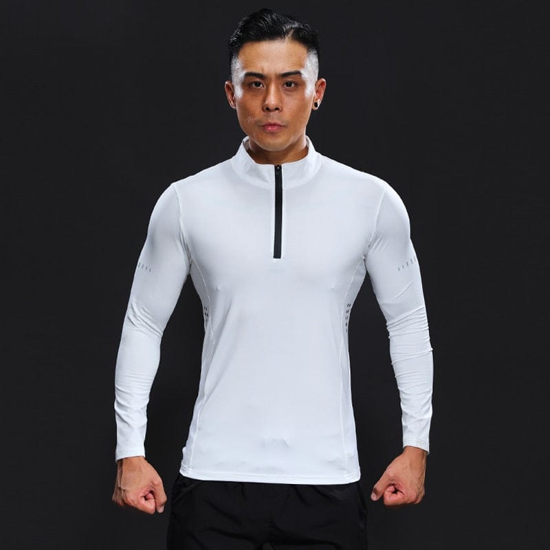 Bodybuilding Long Sleeve Spring Autumn Man Compression Fitness Running T Shirts Quick Dry Sport Tee Thight Brand Gym Blouse